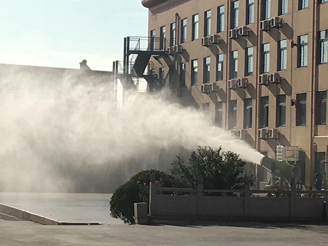 山東鑄造廠廠區(qū)霧炮案例